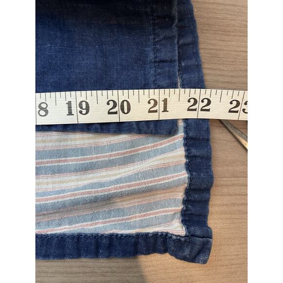 Max Studio Women's Lined Denim Sleeveless A-Line Dress, Navy Blue Small - Picture 10 of 12